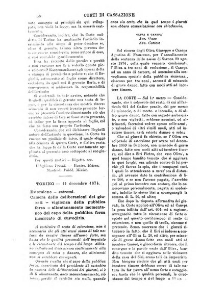 Annali della giurisprudenza italiana raccolta generale delle decisioni delle Corti di cassazione e d'appello in materia civile, criminale, commerciale, di diritto pubblico e amministrativo, e di procedura civile e penale