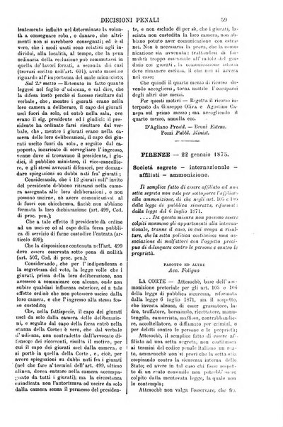 Annali della giurisprudenza italiana raccolta generale delle decisioni delle Corti di cassazione e d'appello in materia civile, criminale, commerciale, di diritto pubblico e amministrativo, e di procedura civile e penale