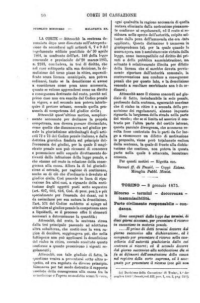 Annali della giurisprudenza italiana raccolta generale delle decisioni delle Corti di cassazione e d'appello in materia civile, criminale, commerciale, di diritto pubblico e amministrativo, e di procedura civile e penale