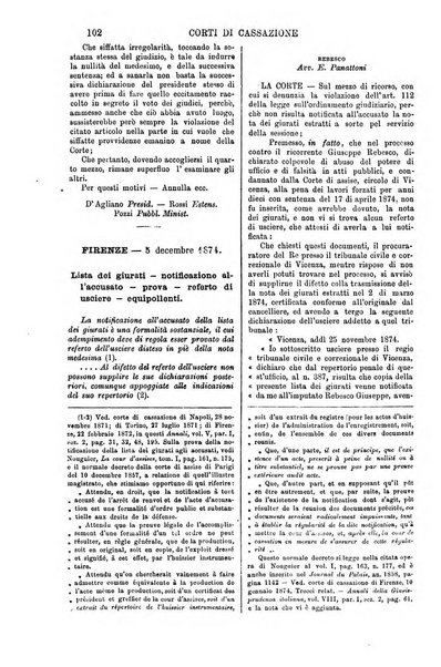 Annali della giurisprudenza italiana raccolta generale delle decisioni delle Corti di cassazione e d'appello in materia civile, criminale, commerciale, di diritto pubblico e amministrativo, e di procedura civile e penale