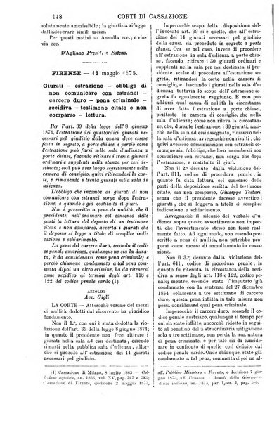 Annali della giurisprudenza italiana raccolta generale delle decisioni delle Corti di cassazione e d'appello in materia civile, criminale, commerciale, di diritto pubblico e amministrativo, e di procedura civile e penale