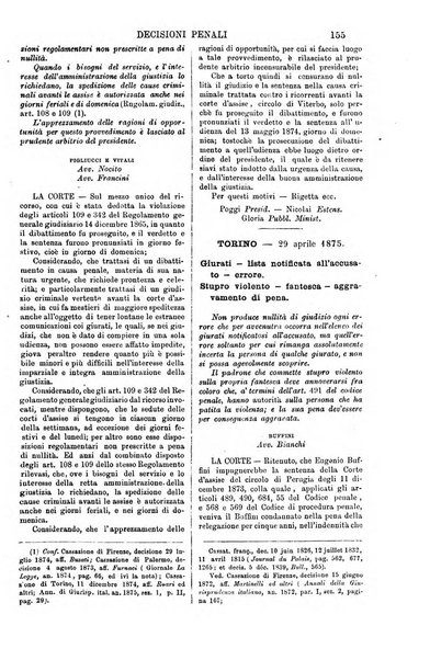 Annali della giurisprudenza italiana raccolta generale delle decisioni delle Corti di cassazione e d'appello in materia civile, criminale, commerciale, di diritto pubblico e amministrativo, e di procedura civile e penale