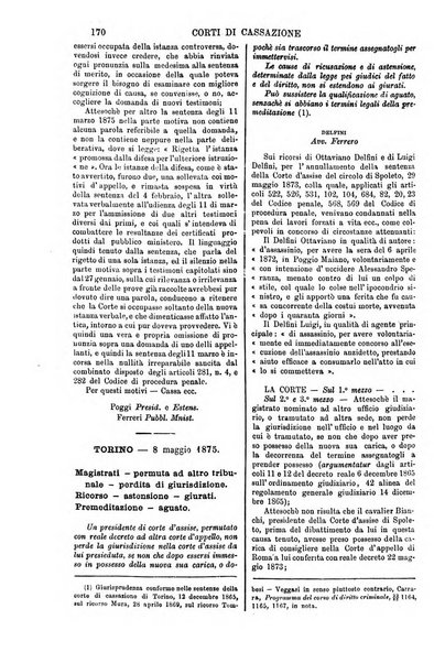 Annali della giurisprudenza italiana raccolta generale delle decisioni delle Corti di cassazione e d'appello in materia civile, criminale, commerciale, di diritto pubblico e amministrativo, e di procedura civile e penale