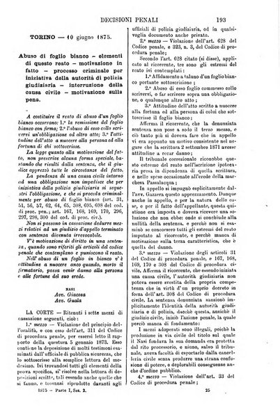 Annali della giurisprudenza italiana raccolta generale delle decisioni delle Corti di cassazione e d'appello in materia civile, criminale, commerciale, di diritto pubblico e amministrativo, e di procedura civile e penale