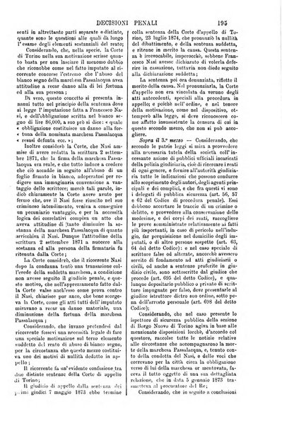 Annali della giurisprudenza italiana raccolta generale delle decisioni delle Corti di cassazione e d'appello in materia civile, criminale, commerciale, di diritto pubblico e amministrativo, e di procedura civile e penale