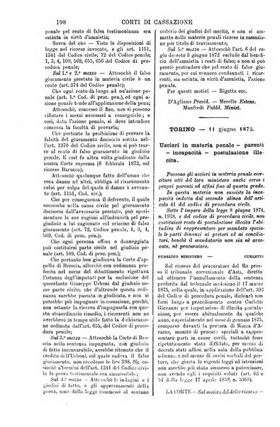 Annali della giurisprudenza italiana raccolta generale delle decisioni delle Corti di cassazione e d'appello in materia civile, criminale, commerciale, di diritto pubblico e amministrativo, e di procedura civile e penale