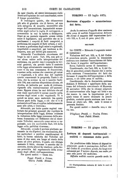 Annali della giurisprudenza italiana raccolta generale delle decisioni delle Corti di cassazione e d'appello in materia civile, criminale, commerciale, di diritto pubblico e amministrativo, e di procedura civile e penale