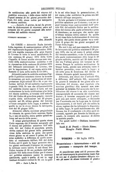 Annali della giurisprudenza italiana raccolta generale delle decisioni delle Corti di cassazione e d'appello in materia civile, criminale, commerciale, di diritto pubblico e amministrativo, e di procedura civile e penale