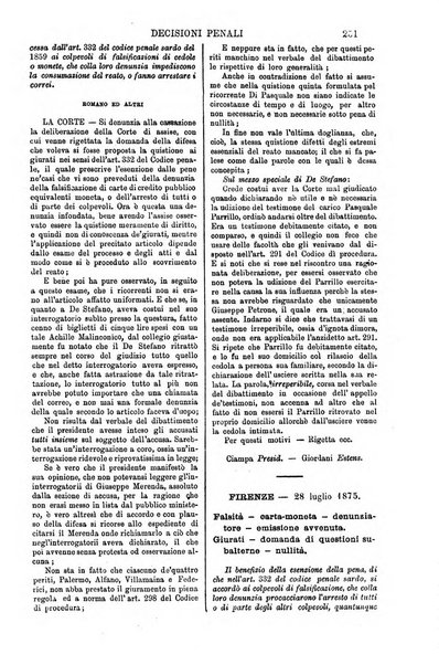 Annali della giurisprudenza italiana raccolta generale delle decisioni delle Corti di cassazione e d'appello in materia civile, criminale, commerciale, di diritto pubblico e amministrativo, e di procedura civile e penale