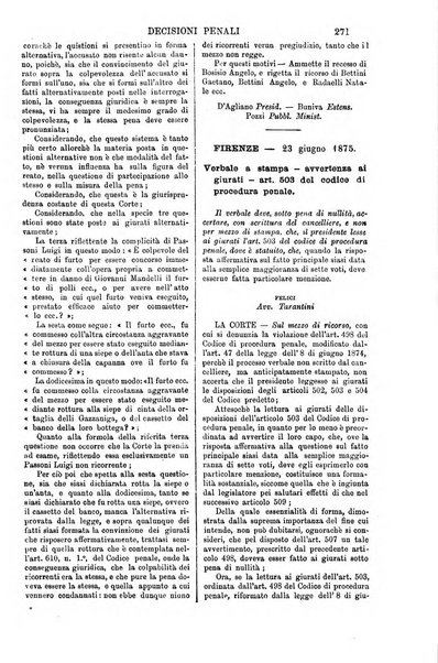 Annali della giurisprudenza italiana raccolta generale delle decisioni delle Corti di cassazione e d'appello in materia civile, criminale, commerciale, di diritto pubblico e amministrativo, e di procedura civile e penale