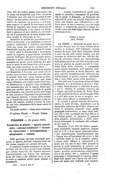 Annali della giurisprudenza italiana raccolta generale delle decisioni delle Corti di cassazione e d'appello in materia civile, criminale, commerciale, di diritto pubblico e amministrativo, e di procedura civile e penale