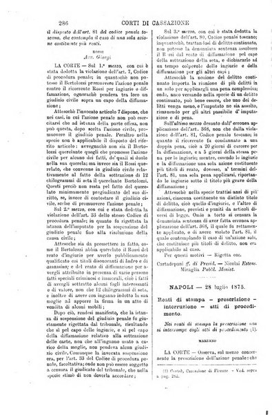 Annali della giurisprudenza italiana raccolta generale delle decisioni delle Corti di cassazione e d'appello in materia civile, criminale, commerciale, di diritto pubblico e amministrativo, e di procedura civile e penale