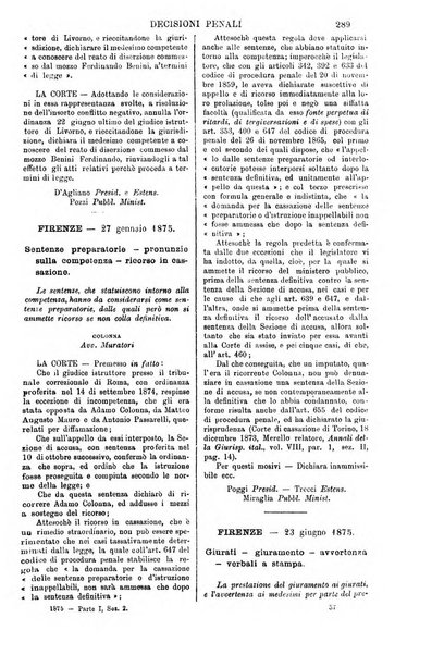 Annali della giurisprudenza italiana raccolta generale delle decisioni delle Corti di cassazione e d'appello in materia civile, criminale, commerciale, di diritto pubblico e amministrativo, e di procedura civile e penale