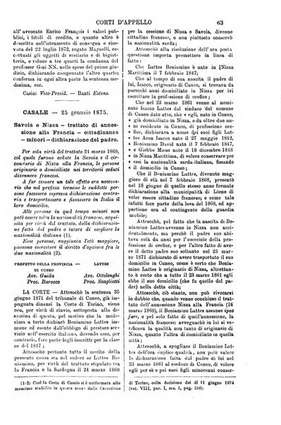 Annali della giurisprudenza italiana raccolta generale delle decisioni delle Corti di cassazione e d'appello in materia civile, criminale, commerciale, di diritto pubblico e amministrativo, e di procedura civile e penale