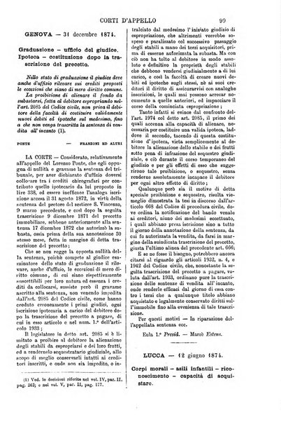 Annali della giurisprudenza italiana raccolta generale delle decisioni delle Corti di cassazione e d'appello in materia civile, criminale, commerciale, di diritto pubblico e amministrativo, e di procedura civile e penale