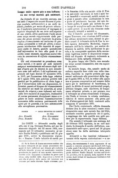 Annali della giurisprudenza italiana raccolta generale delle decisioni delle Corti di cassazione e d'appello in materia civile, criminale, commerciale, di diritto pubblico e amministrativo, e di procedura civile e penale