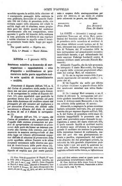 Annali della giurisprudenza italiana raccolta generale delle decisioni delle Corti di cassazione e d'appello in materia civile, criminale, commerciale, di diritto pubblico e amministrativo, e di procedura civile e penale