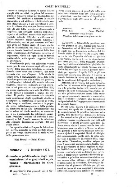 Annali della giurisprudenza italiana raccolta generale delle decisioni delle Corti di cassazione e d'appello in materia civile, criminale, commerciale, di diritto pubblico e amministrativo, e di procedura civile e penale