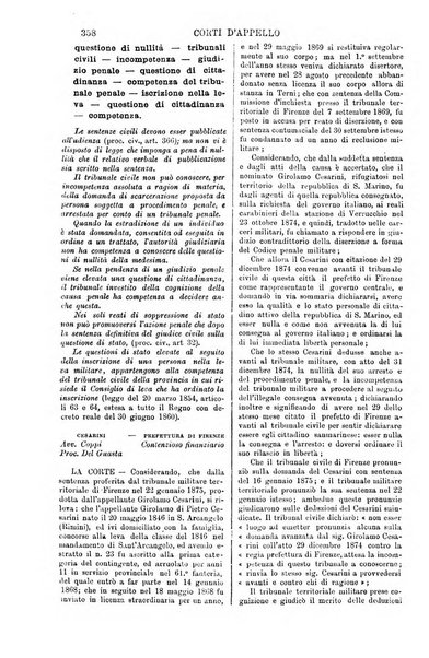 Annali della giurisprudenza italiana raccolta generale delle decisioni delle Corti di cassazione e d'appello in materia civile, criminale, commerciale, di diritto pubblico e amministrativo, e di procedura civile e penale