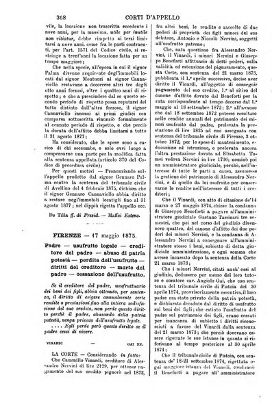 Annali della giurisprudenza italiana raccolta generale delle decisioni delle Corti di cassazione e d'appello in materia civile, criminale, commerciale, di diritto pubblico e amministrativo, e di procedura civile e penale