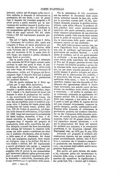 Annali della giurisprudenza italiana raccolta generale delle decisioni delle Corti di cassazione e d'appello in materia civile, criminale, commerciale, di diritto pubblico e amministrativo, e di procedura civile e penale