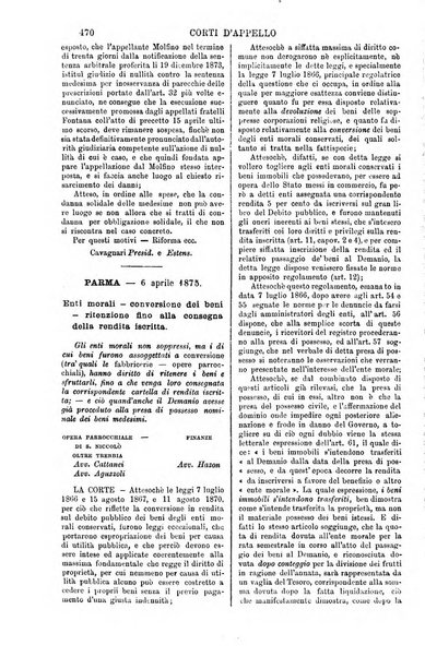 Annali della giurisprudenza italiana raccolta generale delle decisioni delle Corti di cassazione e d'appello in materia civile, criminale, commerciale, di diritto pubblico e amministrativo, e di procedura civile e penale