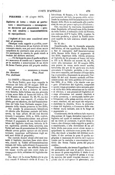 Annali della giurisprudenza italiana raccolta generale delle decisioni delle Corti di cassazione e d'appello in materia civile, criminale, commerciale, di diritto pubblico e amministrativo, e di procedura civile e penale