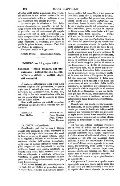 Annali della giurisprudenza italiana raccolta generale delle decisioni delle Corti di cassazione e d'appello in materia civile, criminale, commerciale, di diritto pubblico e amministrativo, e di procedura civile e penale