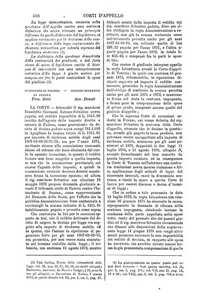 Annali della giurisprudenza italiana raccolta generale delle decisioni delle Corti di cassazione e d'appello in materia civile, criminale, commerciale, di diritto pubblico e amministrativo, e di procedura civile e penale