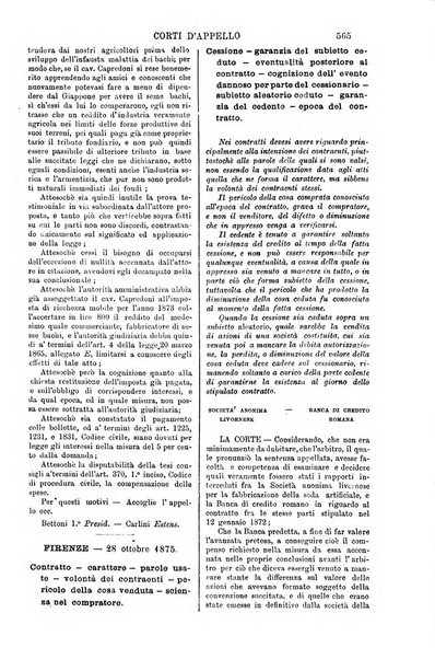 Annali della giurisprudenza italiana raccolta generale delle decisioni delle Corti di cassazione e d'appello in materia civile, criminale, commerciale, di diritto pubblico e amministrativo, e di procedura civile e penale