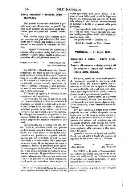 Annali della giurisprudenza italiana raccolta generale delle decisioni delle Corti di cassazione e d'appello in materia civile, criminale, commerciale, di diritto pubblico e amministrativo, e di procedura civile e penale