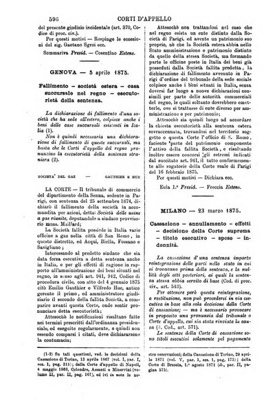 Annali della giurisprudenza italiana raccolta generale delle decisioni delle Corti di cassazione e d'appello in materia civile, criminale, commerciale, di diritto pubblico e amministrativo, e di procedura civile e penale