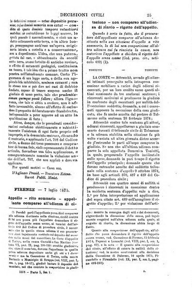 Annali della giurisprudenza italiana raccolta generale delle decisioni delle Corti di cassazione e d'appello in materia civile, criminale, commerciale, di diritto pubblico e amministrativo, e di procedura civile e penale