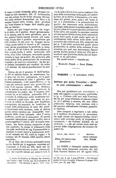 Annali della giurisprudenza italiana raccolta generale delle decisioni delle Corti di cassazione e d'appello in materia civile, criminale, commerciale, di diritto pubblico e amministrativo, e di procedura civile e penale