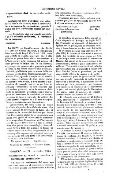 Annali della giurisprudenza italiana raccolta generale delle decisioni delle Corti di cassazione e d'appello in materia civile, criminale, commerciale, di diritto pubblico e amministrativo, e di procedura civile e penale