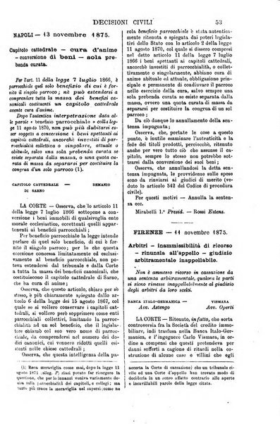 Annali della giurisprudenza italiana raccolta generale delle decisioni delle Corti di cassazione e d'appello in materia civile, criminale, commerciale, di diritto pubblico e amministrativo, e di procedura civile e penale