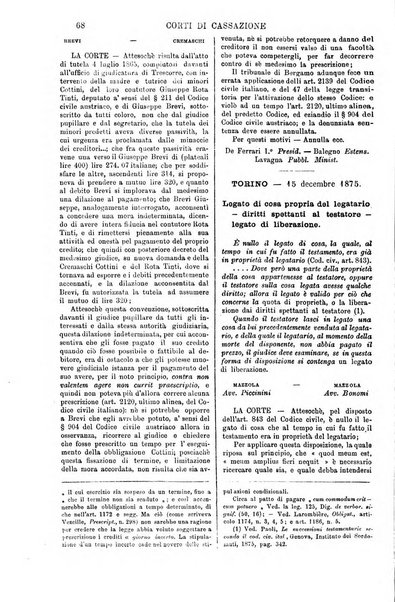 Annali della giurisprudenza italiana raccolta generale delle decisioni delle Corti di cassazione e d'appello in materia civile, criminale, commerciale, di diritto pubblico e amministrativo, e di procedura civile e penale