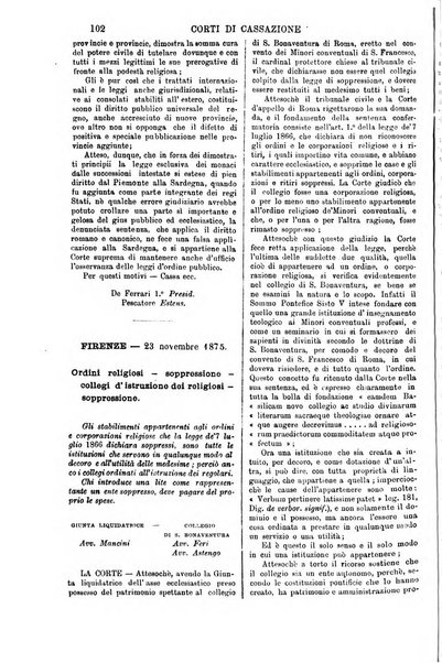 Annali della giurisprudenza italiana raccolta generale delle decisioni delle Corti di cassazione e d'appello in materia civile, criminale, commerciale, di diritto pubblico e amministrativo, e di procedura civile e penale