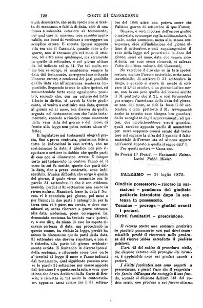 Annali della giurisprudenza italiana raccolta generale delle decisioni delle Corti di cassazione e d'appello in materia civile, criminale, commerciale, di diritto pubblico e amministrativo, e di procedura civile e penale