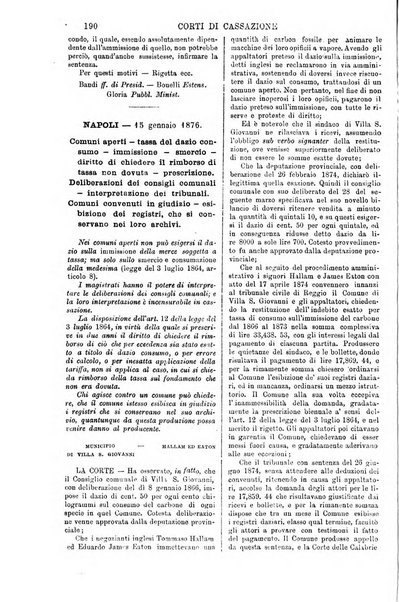 Annali della giurisprudenza italiana raccolta generale delle decisioni delle Corti di cassazione e d'appello in materia civile, criminale, commerciale, di diritto pubblico e amministrativo, e di procedura civile e penale