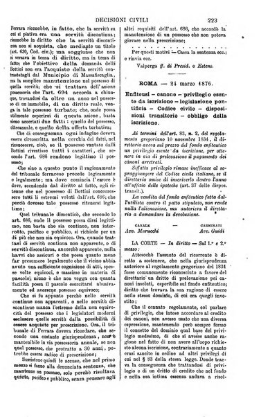 Annali della giurisprudenza italiana raccolta generale delle decisioni delle Corti di cassazione e d'appello in materia civile, criminale, commerciale, di diritto pubblico e amministrativo, e di procedura civile e penale