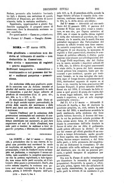 Annali della giurisprudenza italiana raccolta generale delle decisioni delle Corti di cassazione e d'appello in materia civile, criminale, commerciale, di diritto pubblico e amministrativo, e di procedura civile e penale