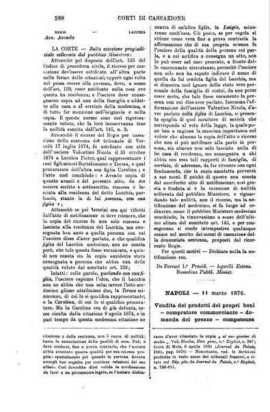 Annali della giurisprudenza italiana raccolta generale delle decisioni delle Corti di cassazione e d'appello in materia civile, criminale, commerciale, di diritto pubblico e amministrativo, e di procedura civile e penale