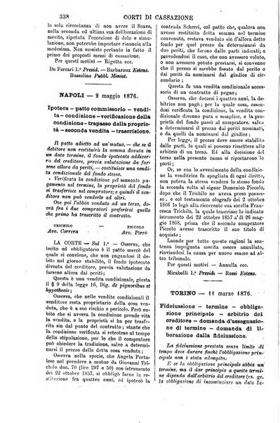 Annali della giurisprudenza italiana raccolta generale delle decisioni delle Corti di cassazione e d'appello in materia civile, criminale, commerciale, di diritto pubblico e amministrativo, e di procedura civile e penale