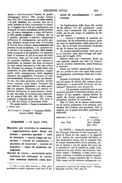 Annali della giurisprudenza italiana raccolta generale delle decisioni delle Corti di cassazione e d'appello in materia civile, criminale, commerciale, di diritto pubblico e amministrativo, e di procedura civile e penale