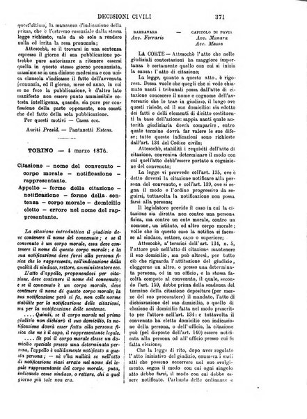 Annali della giurisprudenza italiana raccolta generale delle decisioni delle Corti di cassazione e d'appello in materia civile, criminale, commerciale, di diritto pubblico e amministrativo, e di procedura civile e penale