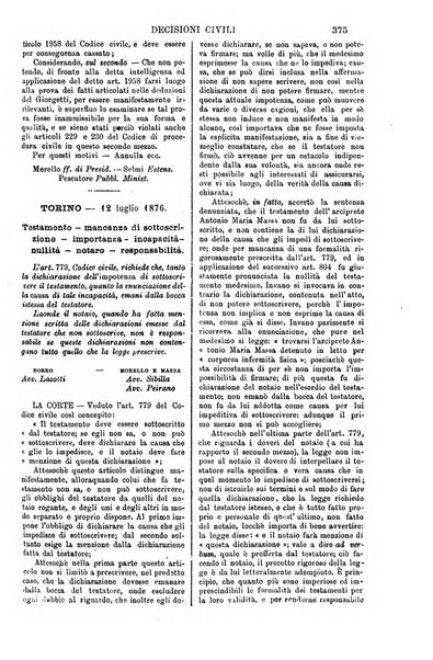 Annali della giurisprudenza italiana raccolta generale delle decisioni delle Corti di cassazione e d'appello in materia civile, criminale, commerciale, di diritto pubblico e amministrativo, e di procedura civile e penale