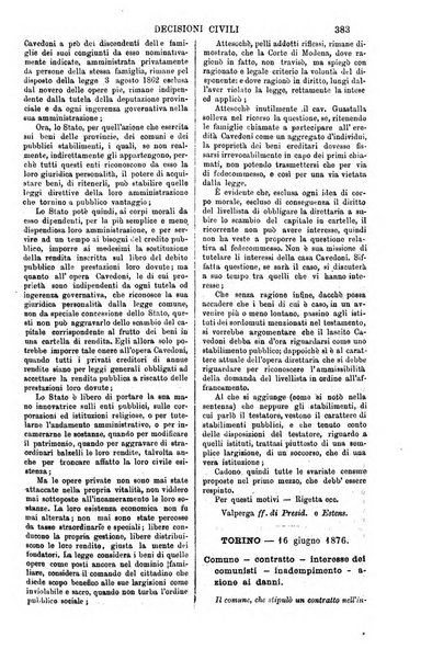 Annali della giurisprudenza italiana raccolta generale delle decisioni delle Corti di cassazione e d'appello in materia civile, criminale, commerciale, di diritto pubblico e amministrativo, e di procedura civile e penale