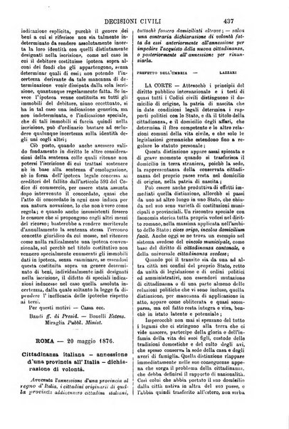 Annali della giurisprudenza italiana raccolta generale delle decisioni delle Corti di cassazione e d'appello in materia civile, criminale, commerciale, di diritto pubblico e amministrativo, e di procedura civile e penale