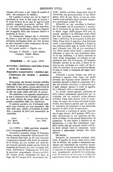 Annali della giurisprudenza italiana raccolta generale delle decisioni delle Corti di cassazione e d'appello in materia civile, criminale, commerciale, di diritto pubblico e amministrativo, e di procedura civile e penale